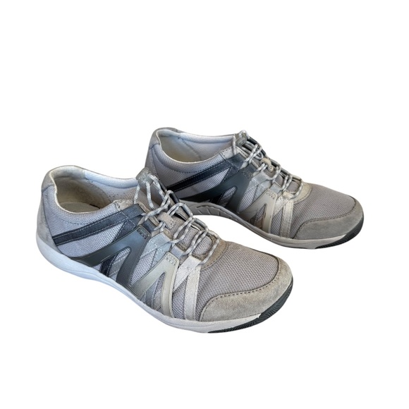 Dansko Shoes - Dansko Harlyn Gray Suede & Mesh Lace Up Sneakers Women's EU Size 38